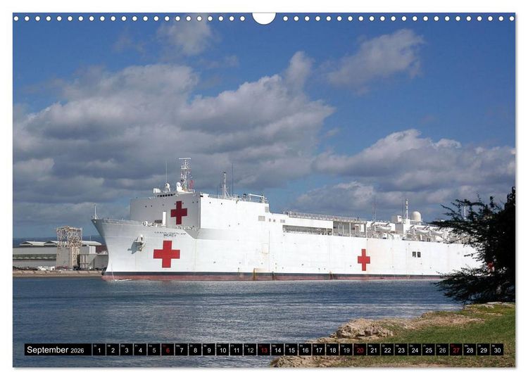 Produktbild: Kriegsschiffe der USA (Wandkalender 2026 DIN A3 quer), CALVENDO Monatskalender