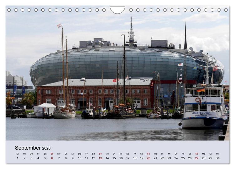 Produktbild: Bremerhaven. Die Seestadt an der Nordseek&uuml;ste (Wandkalender 2026 DIN A4 quer), CALVENDO Monatskalender