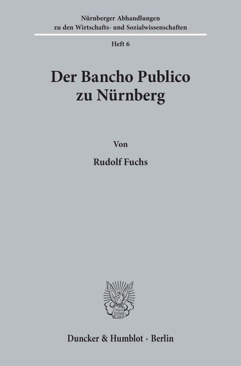 Produktbild: Der Bancho Publico zu N&uuml;rnberg.