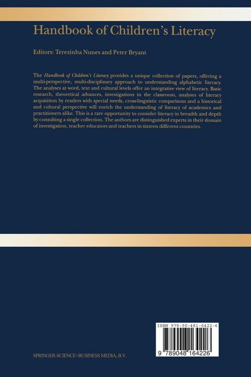 Produktbild: Handbook of Children&rsquo;s Literacy