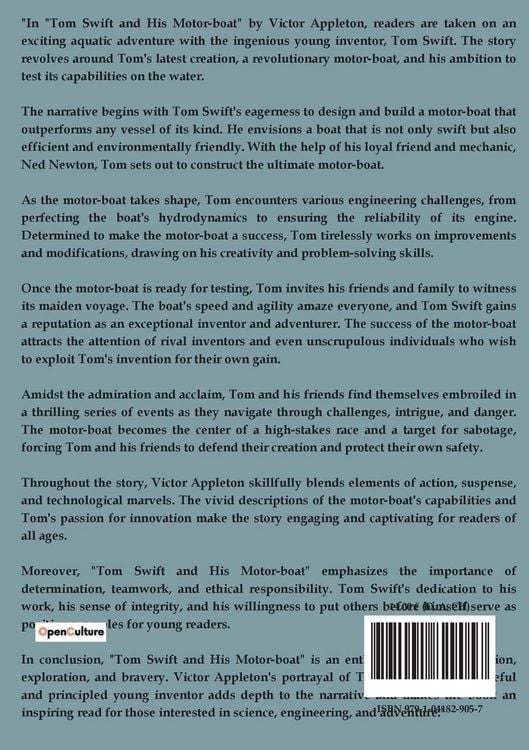 Produktbild: Tom Swift and his Motor-boat