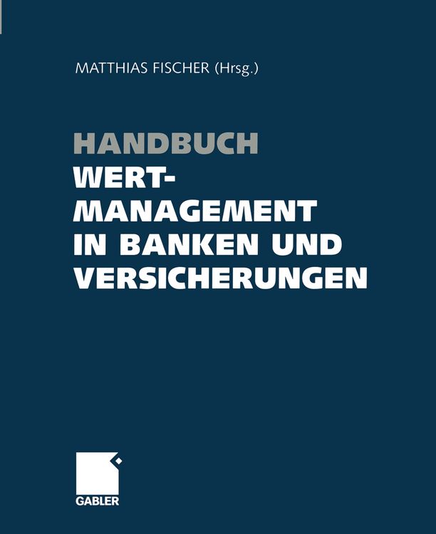 Produktbild: Handbuch Wertmanagement in Banken und Versicherungen