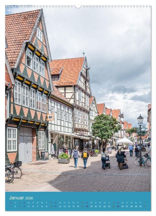 Produktbild: Celle in Niedersachsen (hochwertiger Premium Wandkalender 2026 DIN A2 hoch), Kunstdruck in Hochglanz