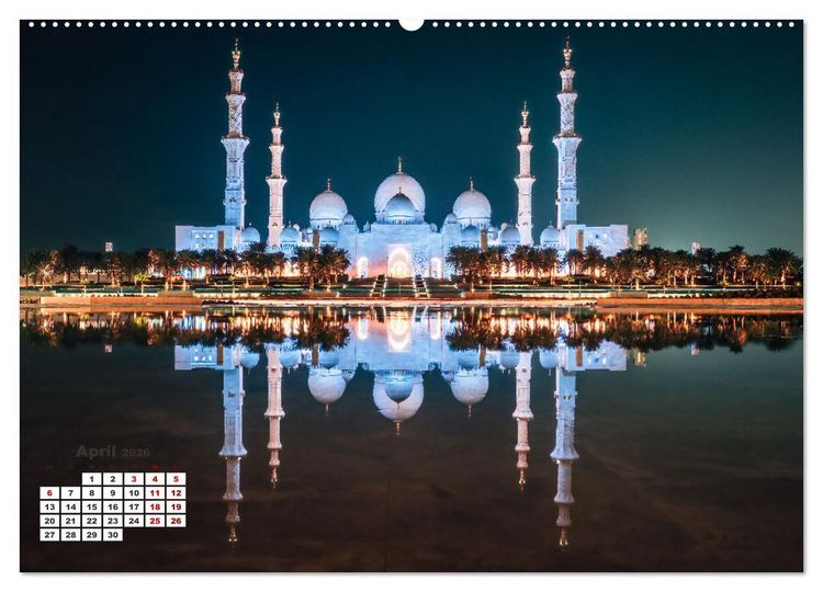 Produktbild: Die Emirate - Im Land der sieben Seelen (hochwertiger Premium Wandkalender 2026 DIN A2 quer), Kunstdruck in Hochglanz