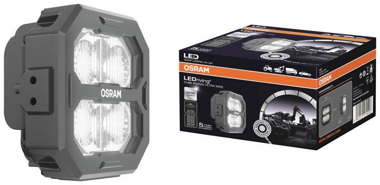 Produktbild: Osram Automotive Arbeitsscheinwerfer 12 V, 24 V LEDriving&reg; Cube PX2500 Ultra Wide LEDPWL 101-UW Breite Nahfeldausleuchtung (B x H x T) 68.4 x 113.42