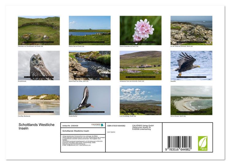 Produktbild: Schottlands Westliche Inseln (Wandkalender 2026 DIN A4 quer), CALVENDO Monatskalender