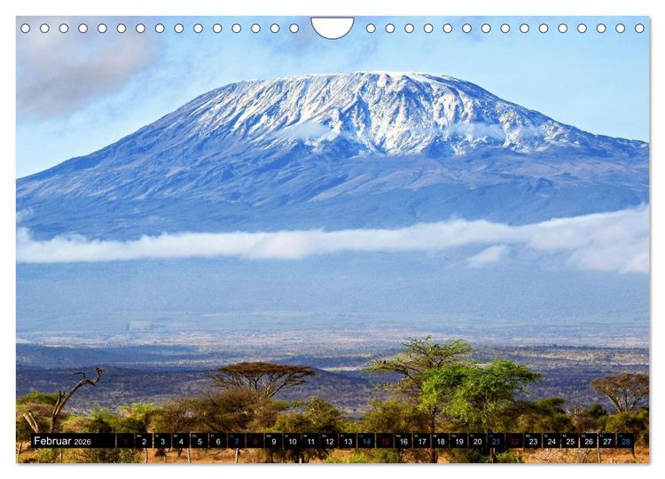 Produktbild: Kilimanjaro - das Dach Afrikas (Wandkalender 2026 DIN A4 quer), CALVENDO Monatskalender