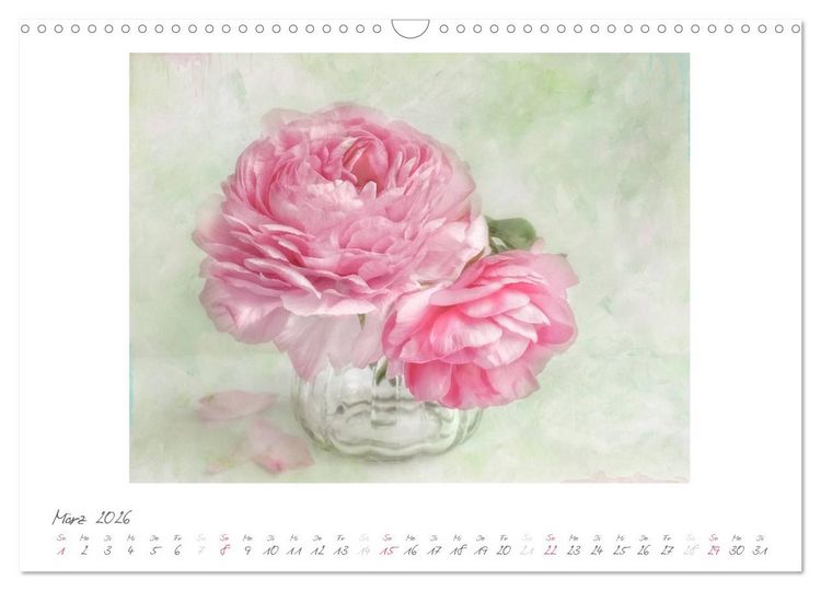 Produktbild: Vintage Flowers (Wandkalender 2026 DIN A3 quer), CALVENDO Monatskalender