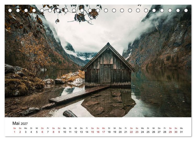 Produktbild: Berchtesgaden - Natursch&ouml;nheiten in Bayern (Tischkalender 2027 DIN A5 quer), CALVENDO Monatskalender