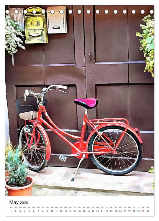 Produktbild: A Year Of Bicycles (Desk Calendar 2026 DIN A5 portrait), CALVENDO 12 Month DeskCalendar