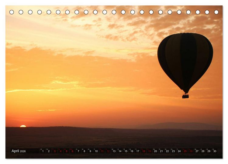 Produktbild: Afrika - Zauber der Wildnis (Tischkalender 2026 DIN A5 quer), CALVENDO Monatskalender