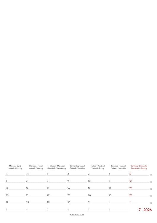 Produktbild: Kreativ-Kalender A4 Notiz 2026 mit Platz für Notizen - weiß - 21 x 29,7 - Do it yourself calendar A4 - datiert - Foto-Kalender - Alpha Edition