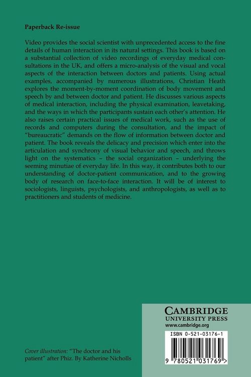 Produktbild: Body Movement and Speech in Medical Interaction