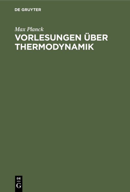 Produktbild: Vorlesungen &uuml;ber Thermodynamik