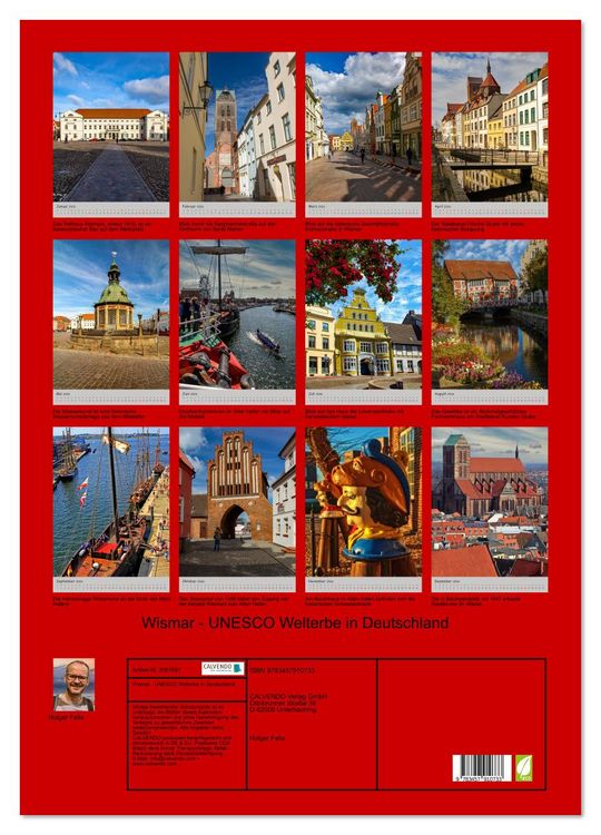 Produktbild: Wismar - UNESCO Welterbe in Deutschland (Wandkalender 2026 DIN A2 hoch), CALVENDO Monatskalender