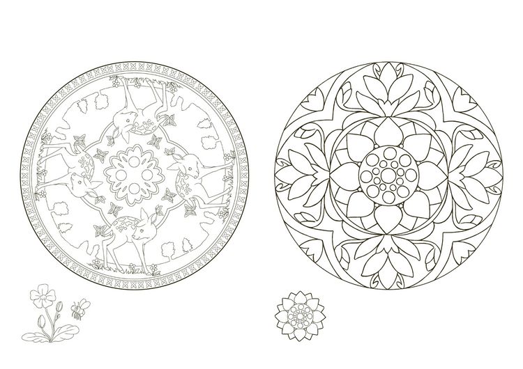 Produktbild: Ich male Mandalas aus. Mandalablock f&uuml;r Kindergarten und Vorschule