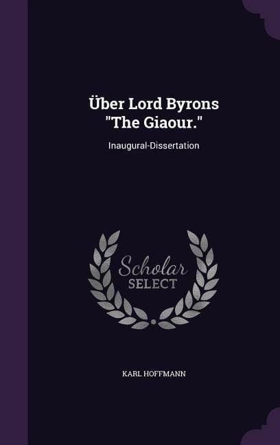 Produktbild: &Uuml;ber Lord Byrons "The Giaour."
