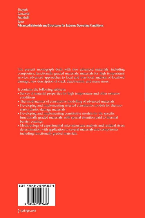 Produktbild: Advanced Materials and Structures for Extreme Operating Conditions