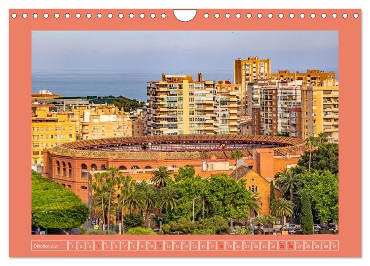 Produktbild: Ein Herz f&uuml;r M&aacute;laga (Wandkalender 2026 DIN A4 quer), CALVENDO Monatskalender