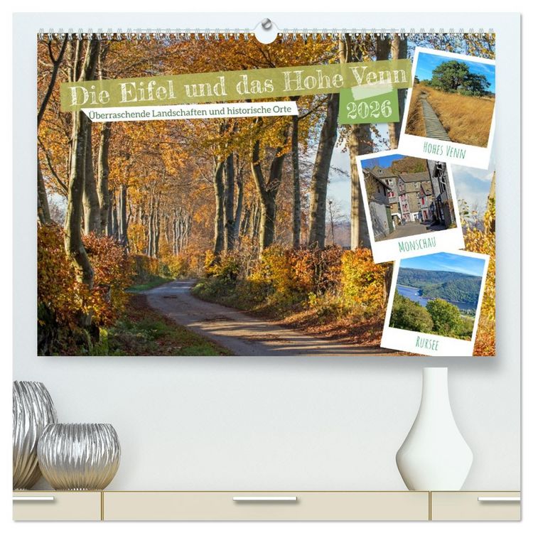 Produktbild: Die Eifel und das Hohe Venn (hochwertiger Premium Wandkalender 2026 DIN A2 quer), Kunstdruck in Hochglanz