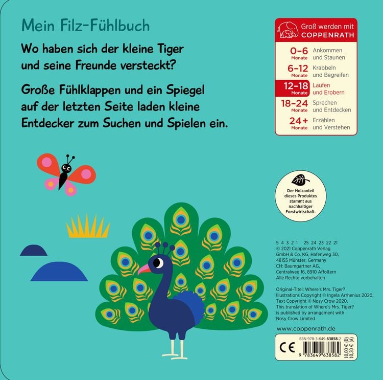 Produktbild: Mein Filz-F&uuml;hlbuch: Kuckuck, kleiner Tiger!