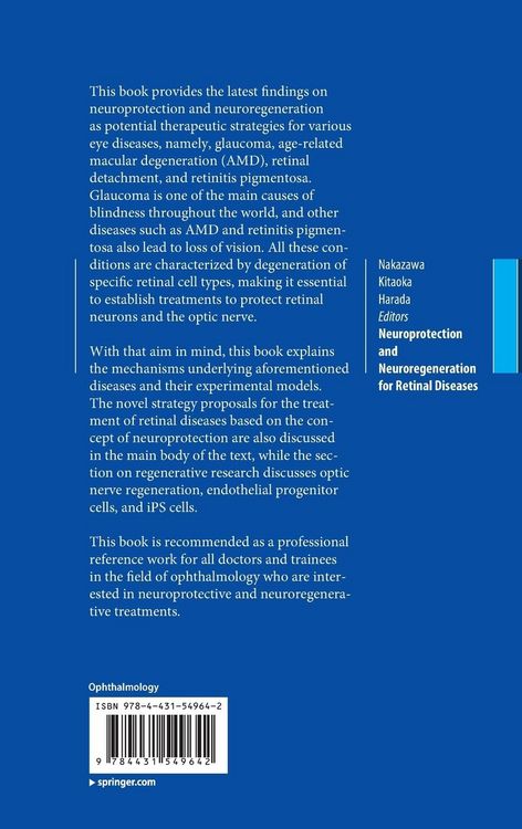 Produktbild: Neuroprotection and Neuroregeneration for Retinal Diseases