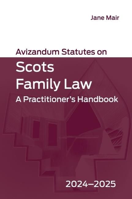 Produktbild: Avizandum Statutes on Scots Family Law