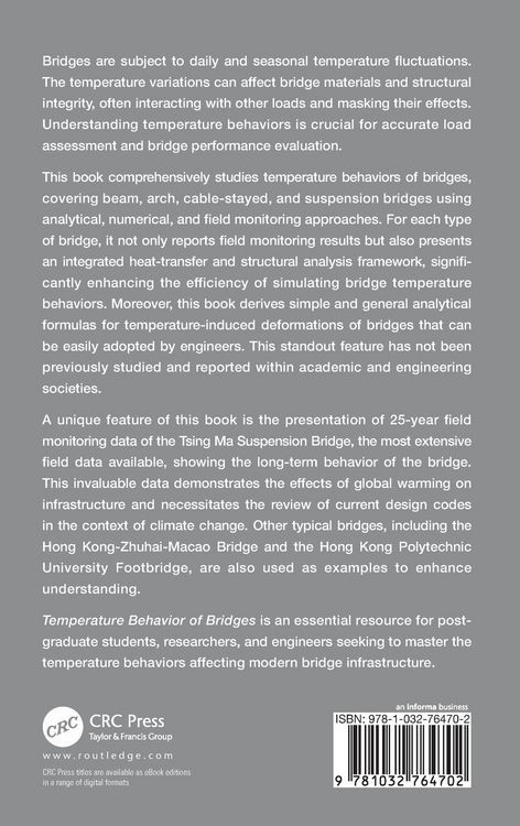 Produktbild: Temperature Behavior of Bridges