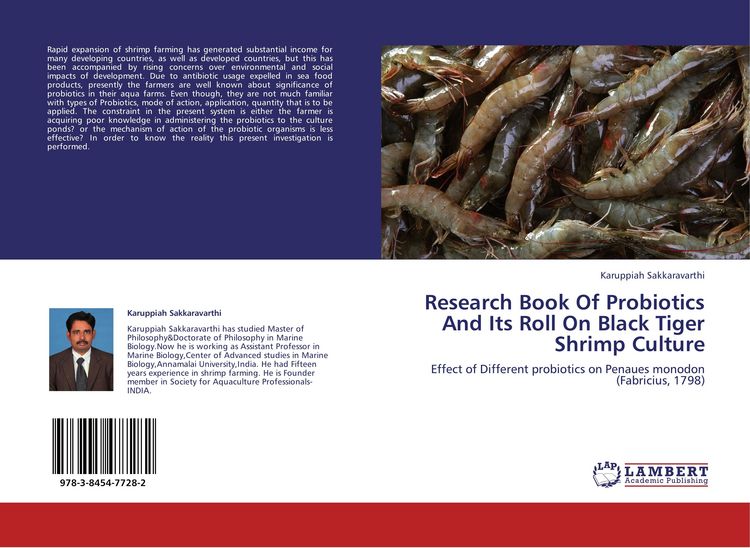 Produktbild: Research Book Of Probiotics And Its Roll On Black Tiger Shrimp Culture