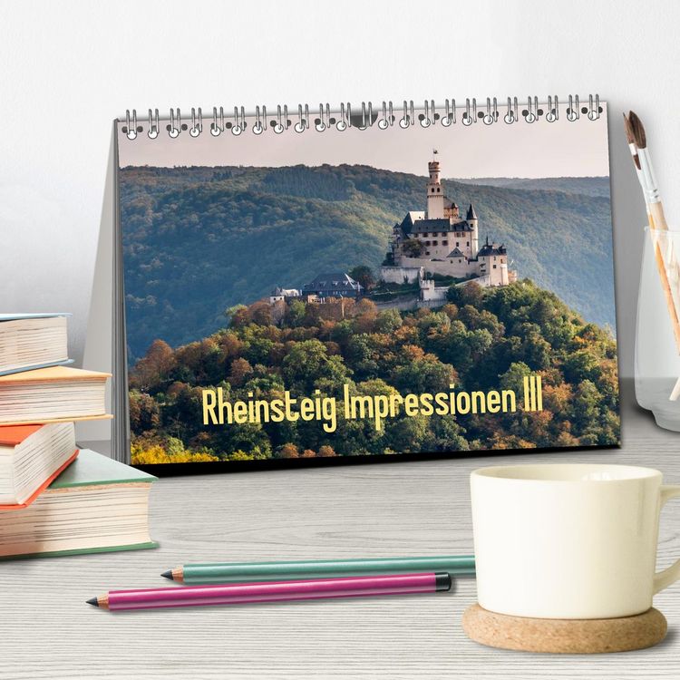 Produktbild: Rheinsteig Impressionen III (Tischkalender 2026 DIN A5 quer), CALVENDO Monatskalender