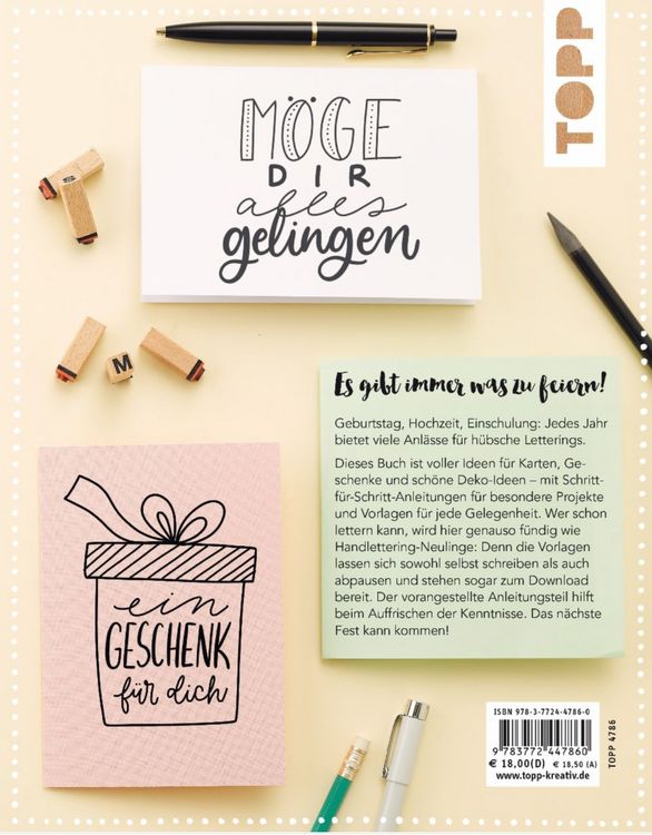 Produktbild: Die gro&szlig;e Handlettering-Bibliothek - Inspiration & Vorlagen f&uuml;r jede Gelegenheit