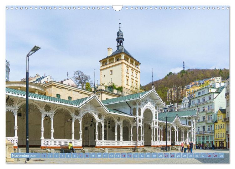 Produktbild: Karlovy Vary - Stadt der heilenden Quellen (Wandkalender 2026 DIN A3 quer), CALVENDO Monatskalender