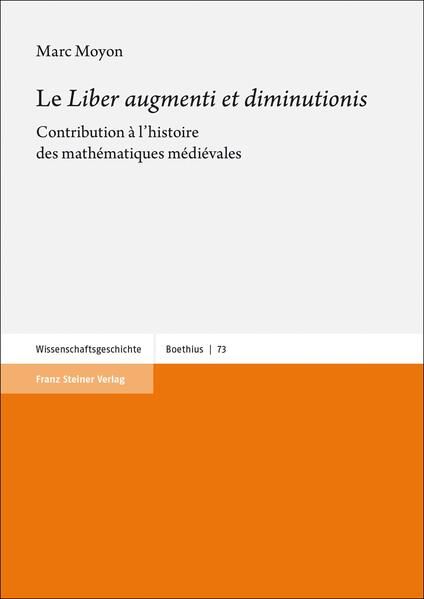 Produktbild: Le "Liber augmenti et diminutionis"