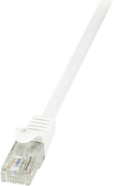 Produktbild: LogiLink CP2081U RJ45 Netzwerkkabel, Patchkabel CAT 6 U/UTP 7.50 m Wei&szlig; mit Rastnasenschutz 1 St.