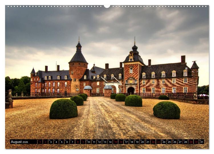 Produktbild: M&uuml;nsterland Romantik - Romantische Schl&ouml;sser und Wasserburgen (hochwertiger Premium Wandkalender 2026 DIN A2 quer), Kunstdruck in Hochglanz