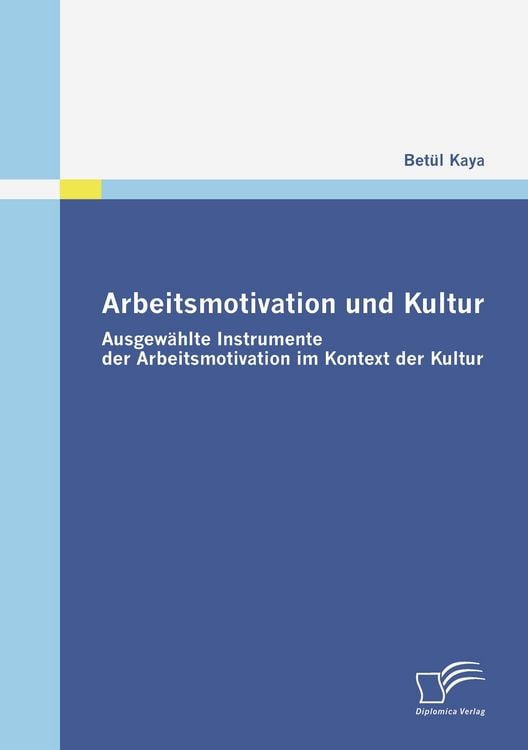 Produktbild: Arbeitsmotivation und Kultur