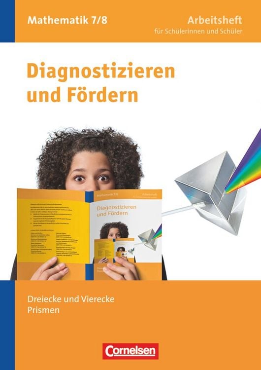 Produktbild: Diagnostizieren und F&ouml;rdern 7./8. Schuljahr. Dreiecke und Vierecke, Prismen. Arbeitsheft Mathematik