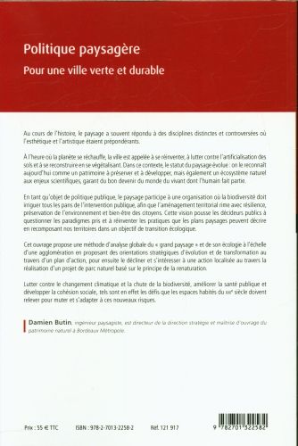 Produktbild: Politique paysag&egrave;re : pour une ville verte et durable