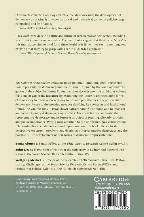 Produktbild: The Future of Representative Democracy