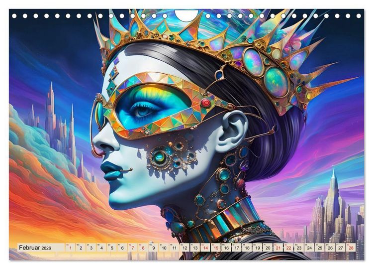 Produktbild: Kybernetische Sch&ouml;nheiten (Wandkalender 2026 DIN A4 quer), CALVENDO Monatskalender