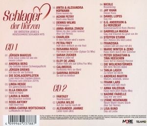 Produktbild: Schlager der Herzen - Die gr&ouml;&szlig;ten Liebes & Herzschmerz Schlager Hits (2CD)