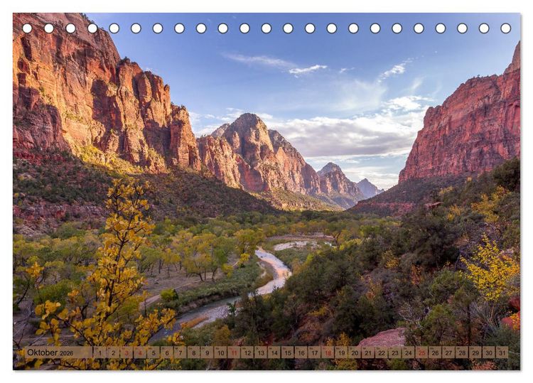 Produktbild: USA S&uuml;dwesten - Atemberaubende Hotspots der Natur (Tischkalender 2026 DIN A5 quer), CALVENDO Monatskalender