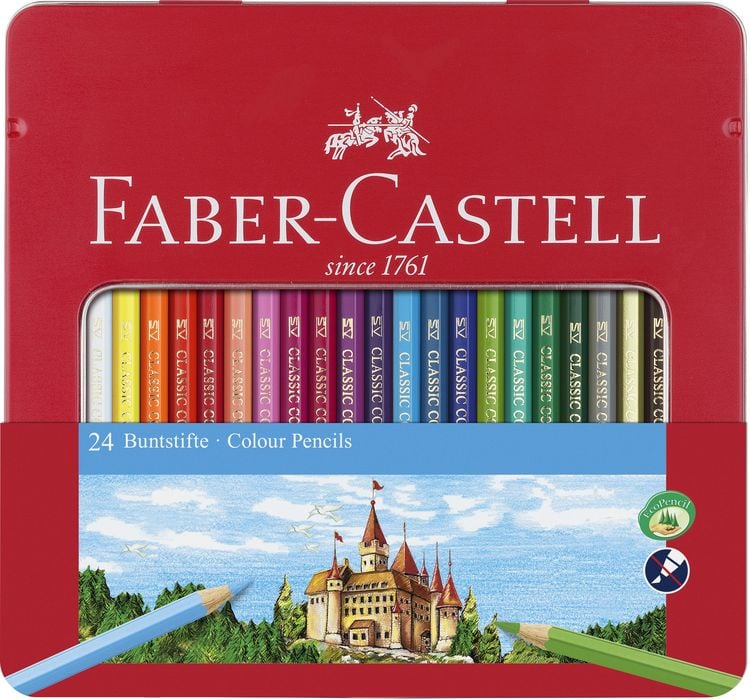 Produktbild: Faber-Castell Buntstift hexagonal 24er-Metalletui