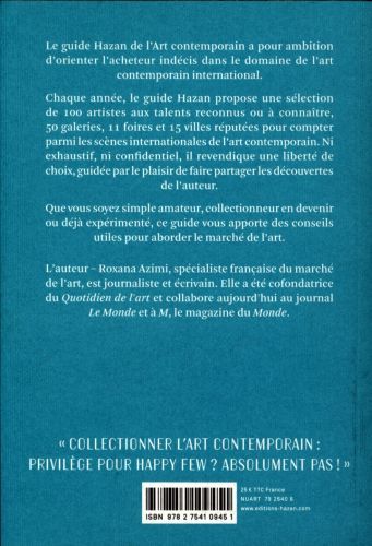 Produktbild: Le guide Hazan de l'art contemporain : 2018