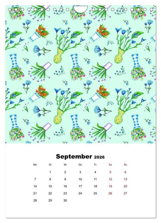 Produktbild: MUSTERMACKE (Wandkalender 2026 DIN A4 hoch), CALVENDO Monatskalender