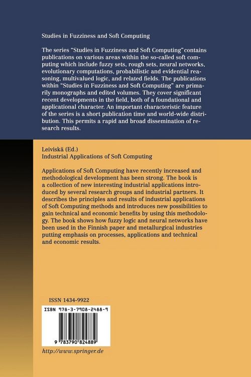 Produktbild: Industrial Applications of Soft Computing