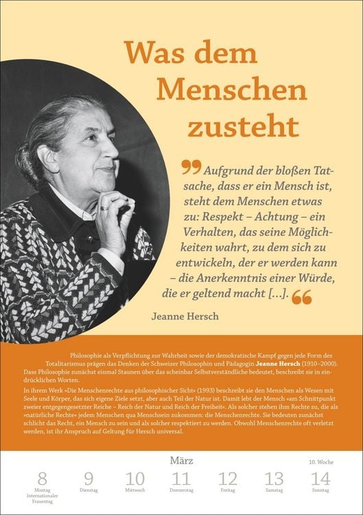 Produktbild: DIE ZEIT Philosophie Wochen-Kulturkalender 2027 - 53 Denkanst&ouml;&szlig;e f&uuml;r 2027