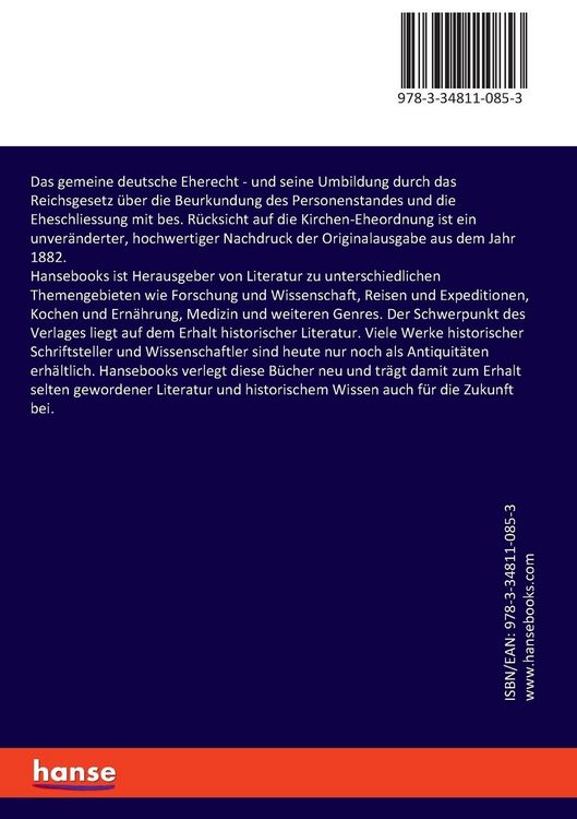 Produktbild: Das gemeine deutsche Eherecht