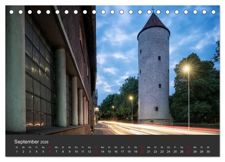 Produktbild: M&uuml;nster mit Licht (Tischkalender 2026 DIN A5 quer), CALVENDO Monatskalender