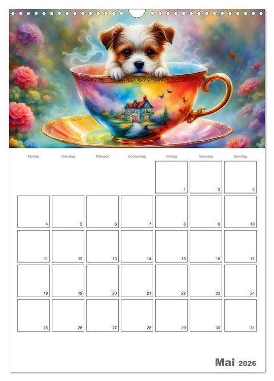 Produktbild: Tierische Kaffee Gesellschaft (Wandkalender 2026 DIN A3 hoch), CALVENDO Monatskalender